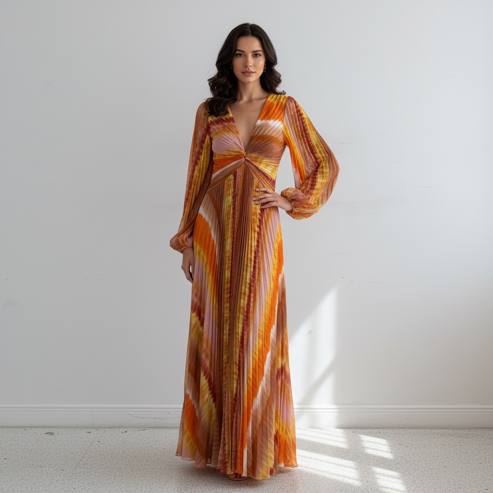 ALEXIS Maxi Dress ESTE-Dress Sunset - Picture 3 of 9